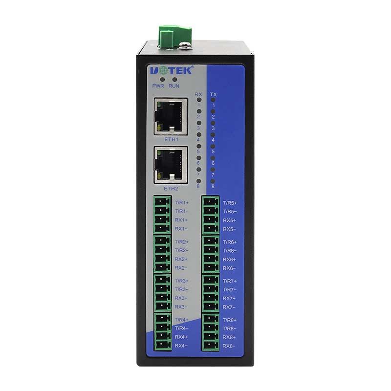 導軌式8口隔離型Modbus網(wǎng)關