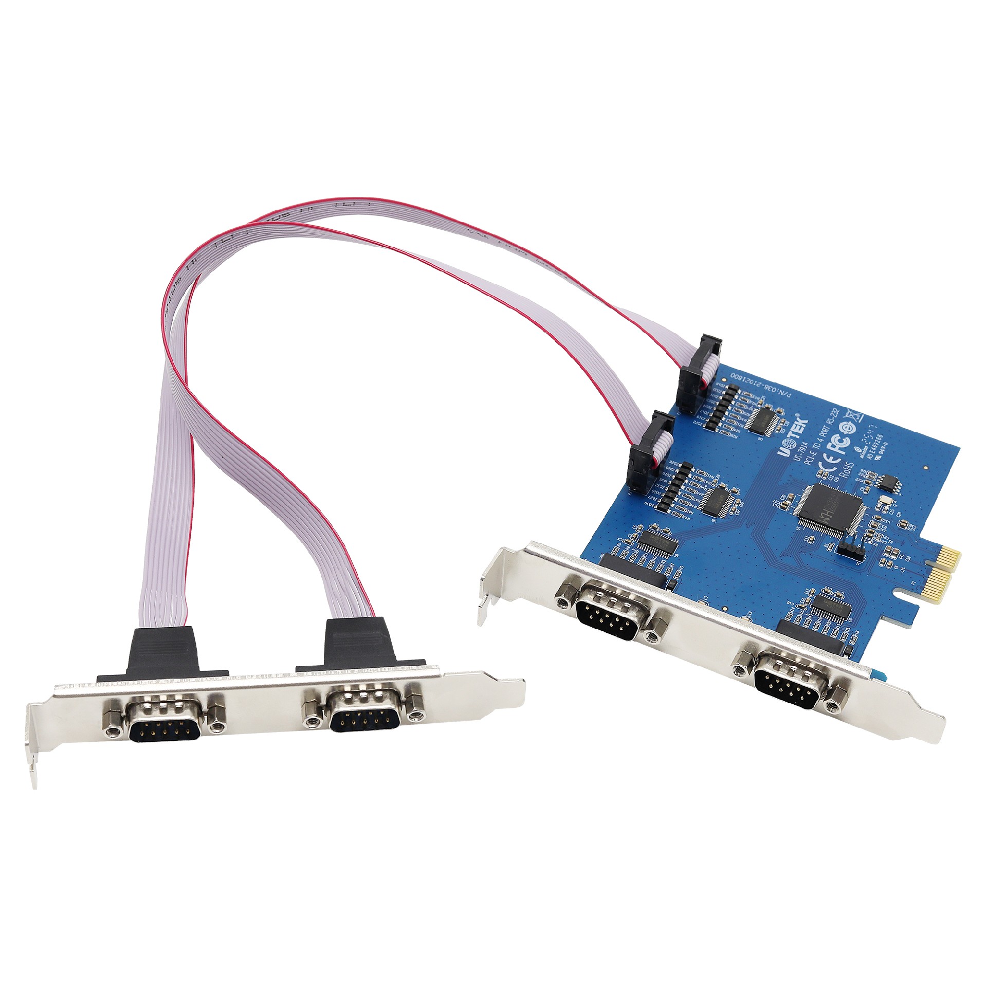 PCI-E轉4口RS-232多串口卡