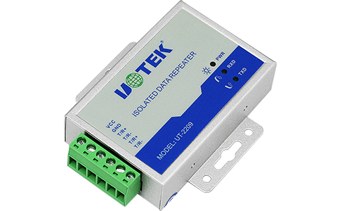 工業(yè)無級(jí)通訊中繼器_UT-2209 高性能RS-485光電隔離中繼器