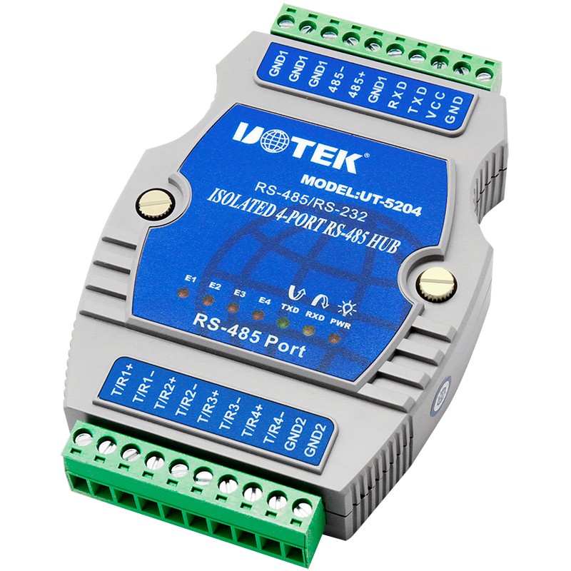 RS-2325轉(zhuǎn)RS-485導(dǎo)軌式集線器